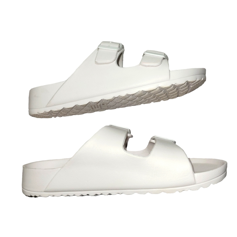 Mia Girl White Rubber Sandals Size 9 - Picture 3 of 7